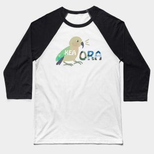 Kea Ora Kea Kia Ora New Zealand Bird Greeting Maori Pun Baseball T-Shirt